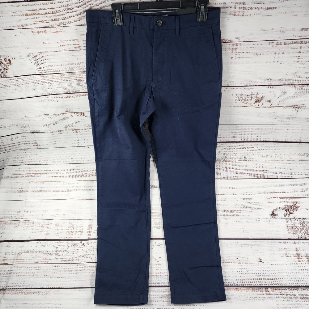 NWT Banana Republic Lived-In Chino Pants Mens 31x30 Slim Fit Stretch Khaki